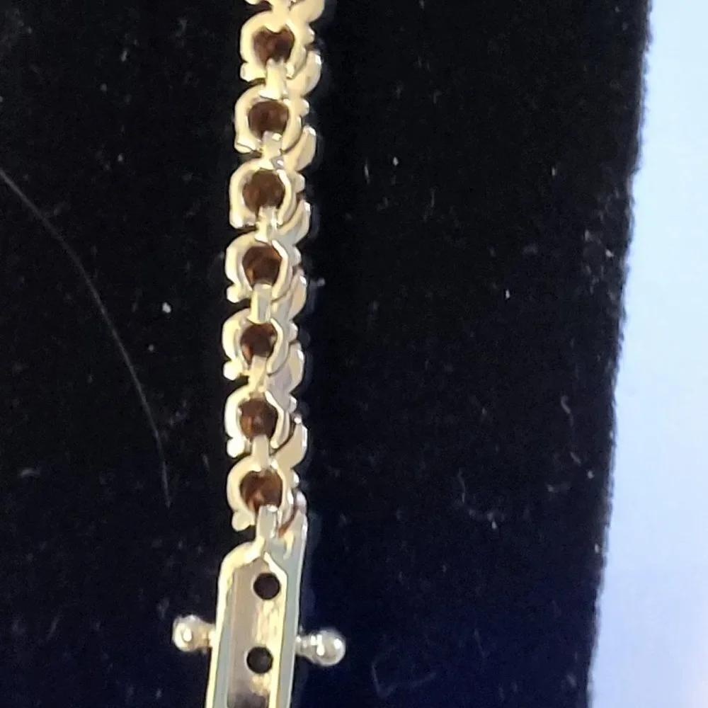 GLAMOURESQ, NEW, 5.25CT CITRINE, 14K GOLD-FILLED BRACELET BG904TZ - Picture 9 of 9